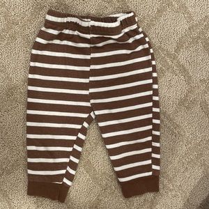 🦊 (2/$4!) 9mo brown striped pants